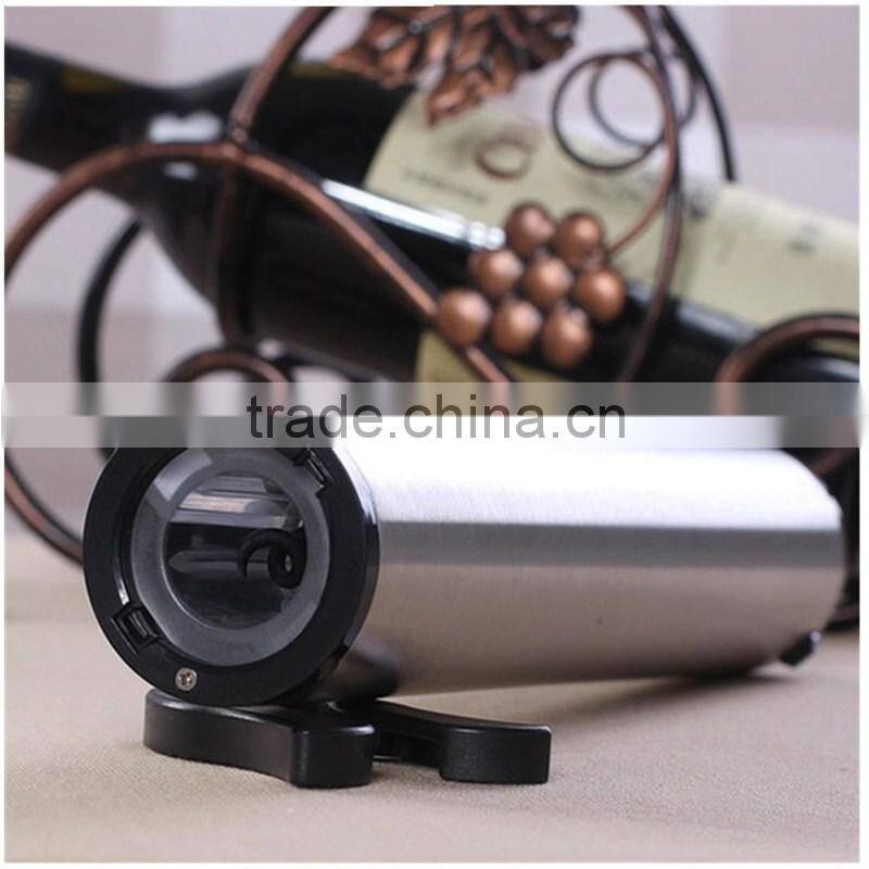 Stainless steel battery operated wine corkscrew bottle opener with International standard