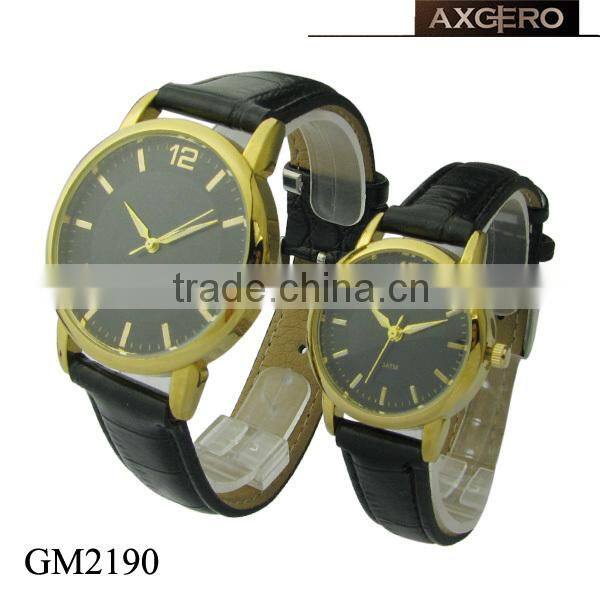 China wholesale Black alloy lovers watch