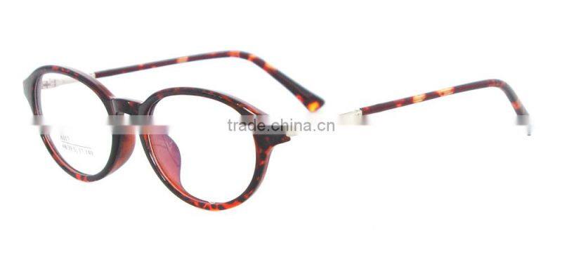 TR90 mixed material oval style 2014 trendy optical eyewear from china wholesale display stand for women