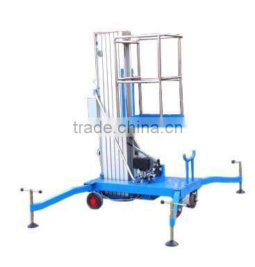 mobile hydraulic aerial lifts/sing mast aluminum lift platform