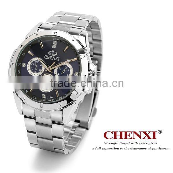 Wholesale stainless steel quartz wrist cheap watch for men can customzied your logo on watch 019AMS