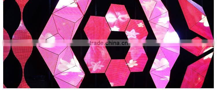 2016 new top hanging 3d led display led screen for indoor decoration club/disco