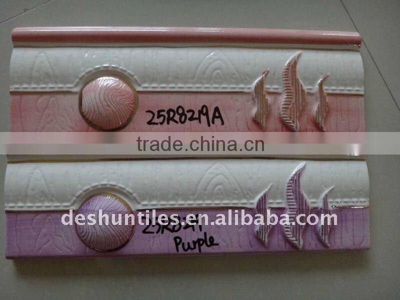 80x250mm ceramic wall waist line tile