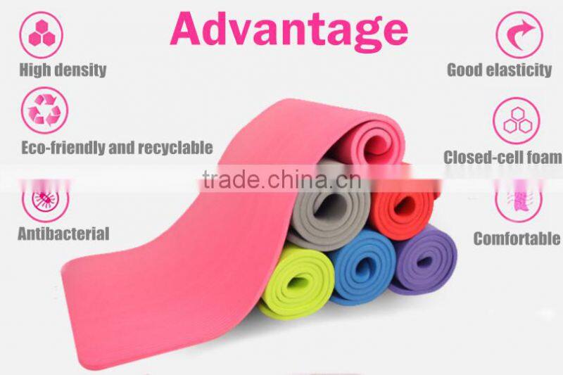 Red or customizable 3~20mm thickness natural rubber yoga mat