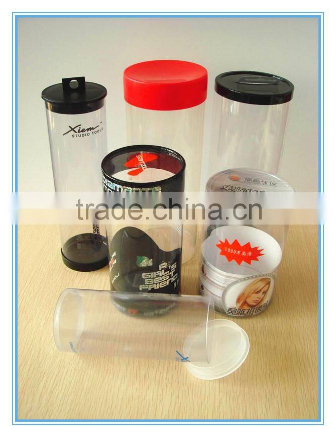 clear retail tubes with hanging cap