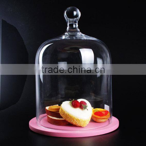 2015 new style cake stand with dome wholesale