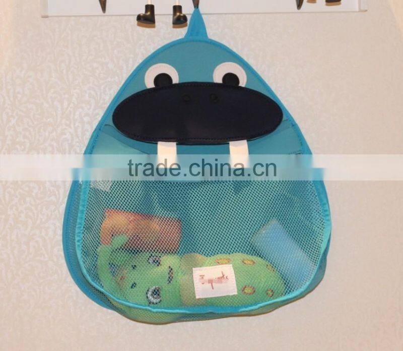 Baby Bath Toy Organizer - Bath Toy Holder for Tub with 1 Strong Suction Cups and Large Bath Toy Storage Bag