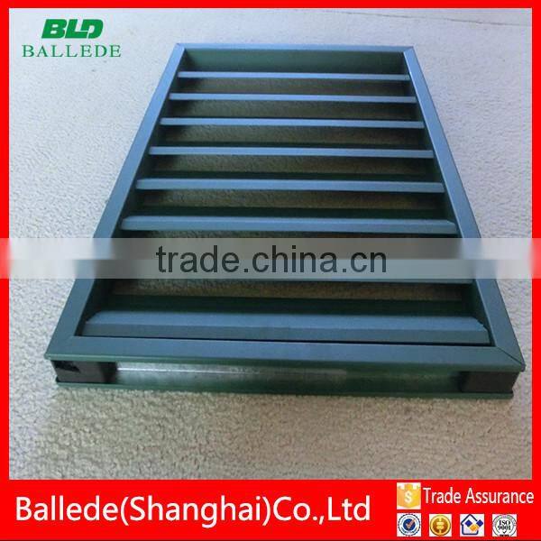 HVAC system powder coated ventilation louver for windows