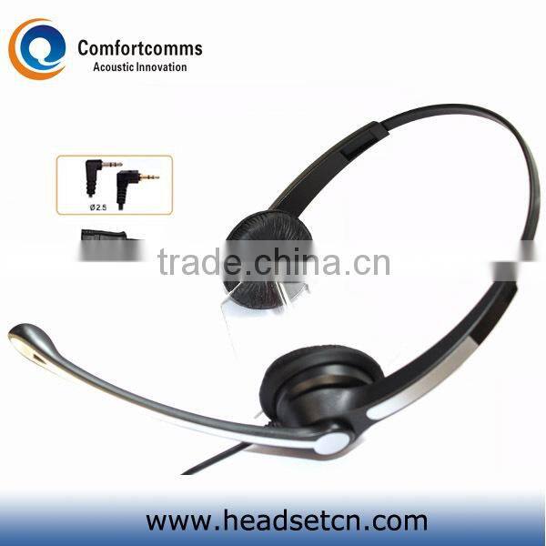 New design monaural call center 2.5mm jack telephone headset with noise cancelling microphone HSM-900NPQDJ2.5