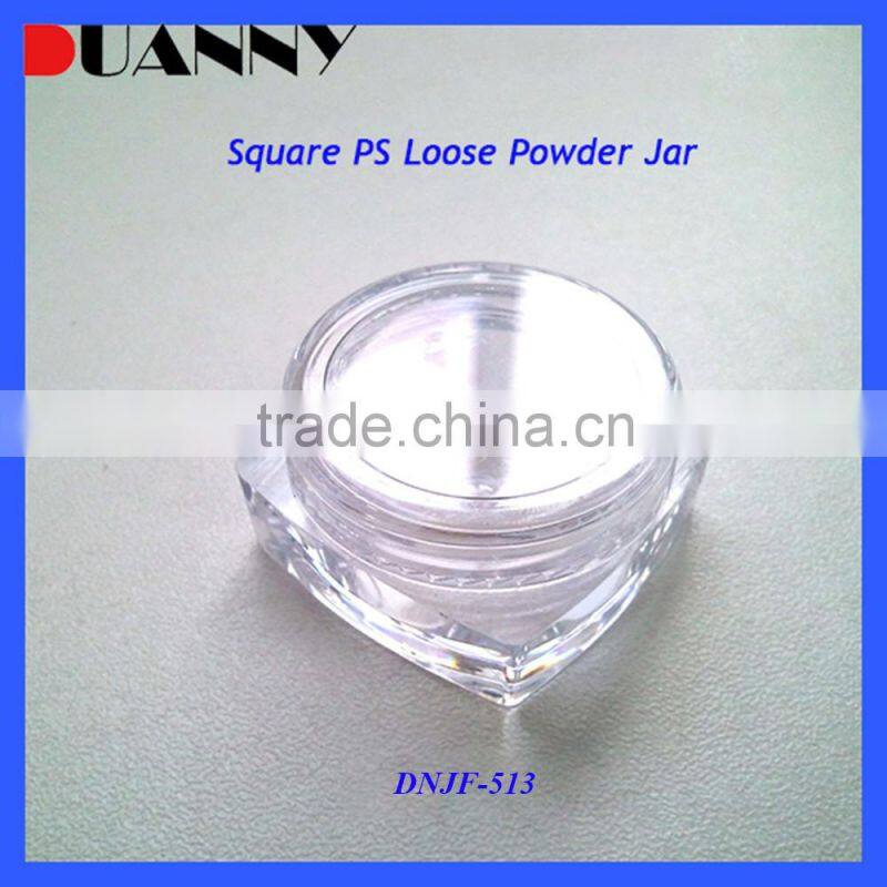 5g Square Cosmetic PS Jar Packaging,5g Square PS Jar
