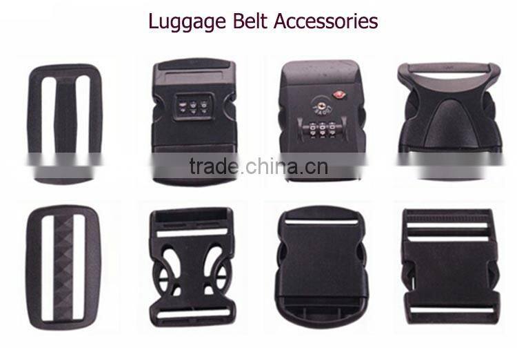 Wholesale Custom Adjustable polyester luggage belt with lock