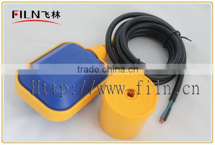 Free shipping cost Rectangle 10A Float Switch for tank water pump float switch with 2 meters wire