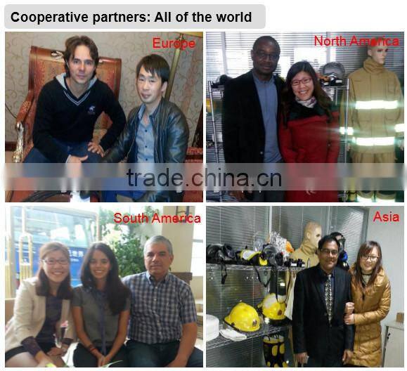 Leather CE approved industrial Fire fighting gloves