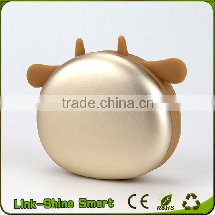 The fashon design cartoon mini 4500mah power banks phone charger with custom logo printing