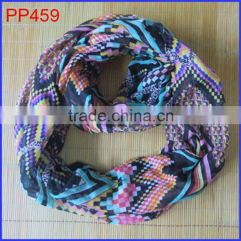 Very beautiful hot selling chevron infinity scarf wholesale