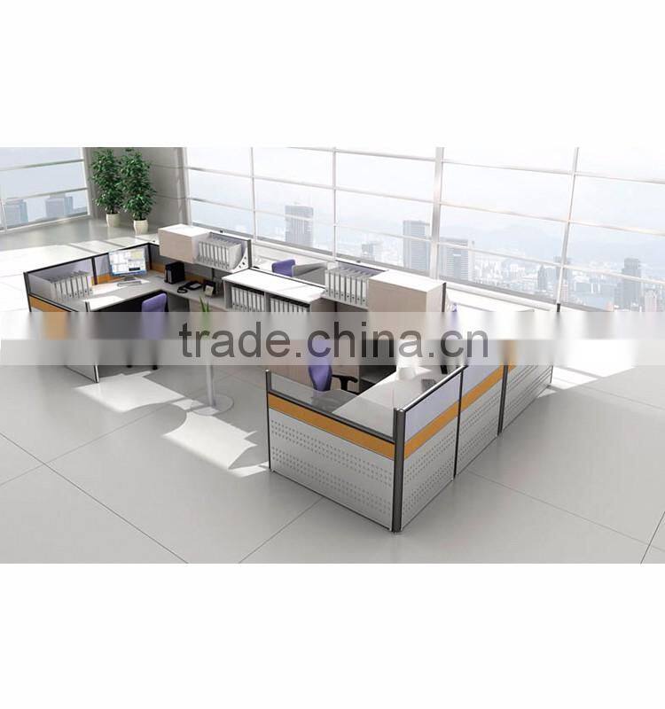 Modular clerk workstation desktop partition office staff tables/work desks