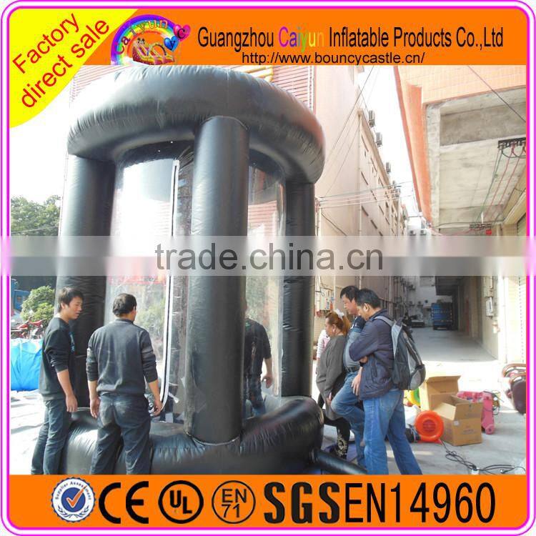 Inflatable cash machine catching money game