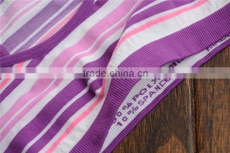 Young Girl Crop top Seamless Sport Yoga Top Underwear