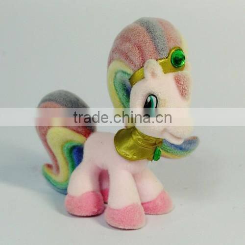 my little pony flocking toys customer OEM design