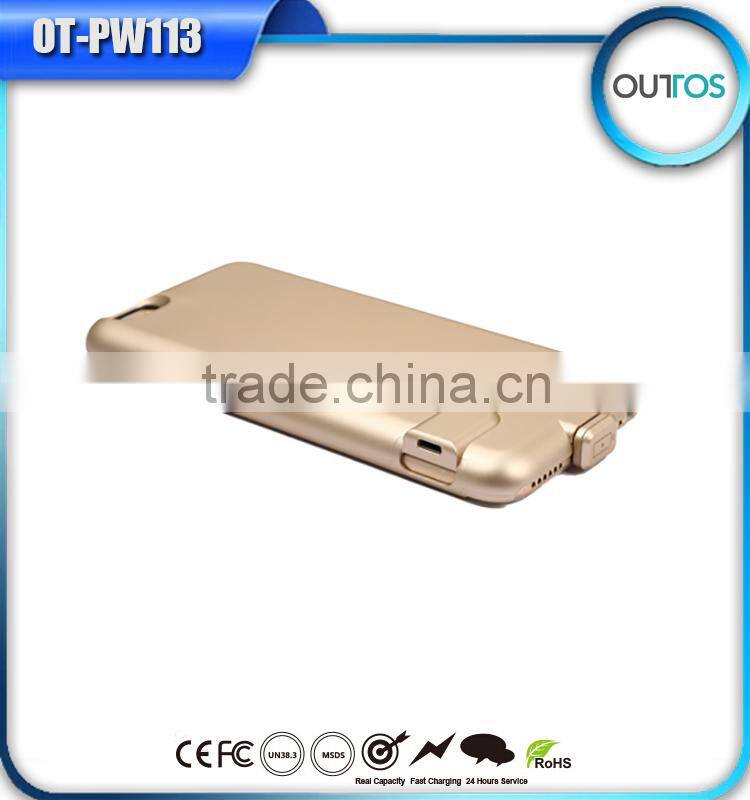 Qi wireless charging power bank 1500mah battery case for iphone 6
