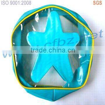 Clear plastic stationery bags with zipper