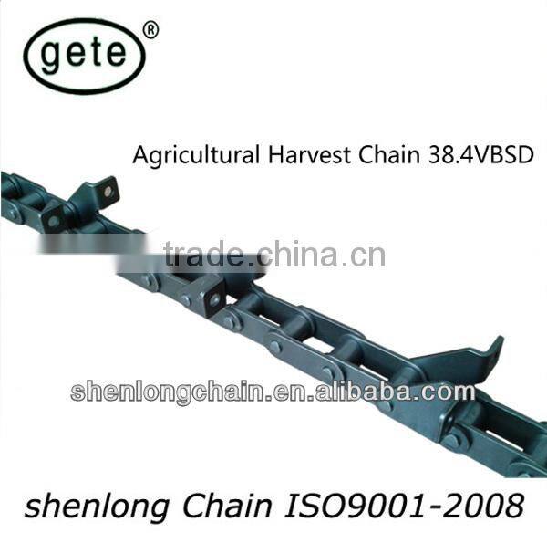 GDR HD agricultural conveyor feeder chain CA413- with K220/K221 attachments both side