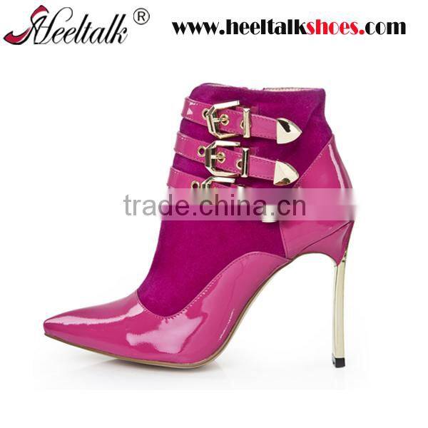 OEM ODM Custom made wholesale genuine leather laydies fashion boots 2016