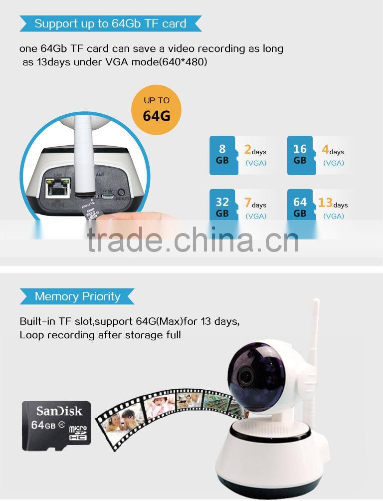 Best quality mini portable ip camera support onvif sd card