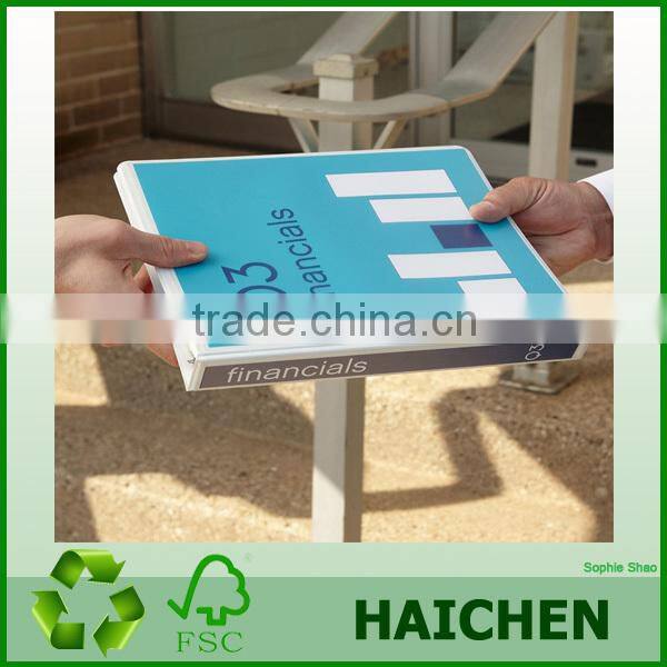 leather document folder PVC metal ring binder