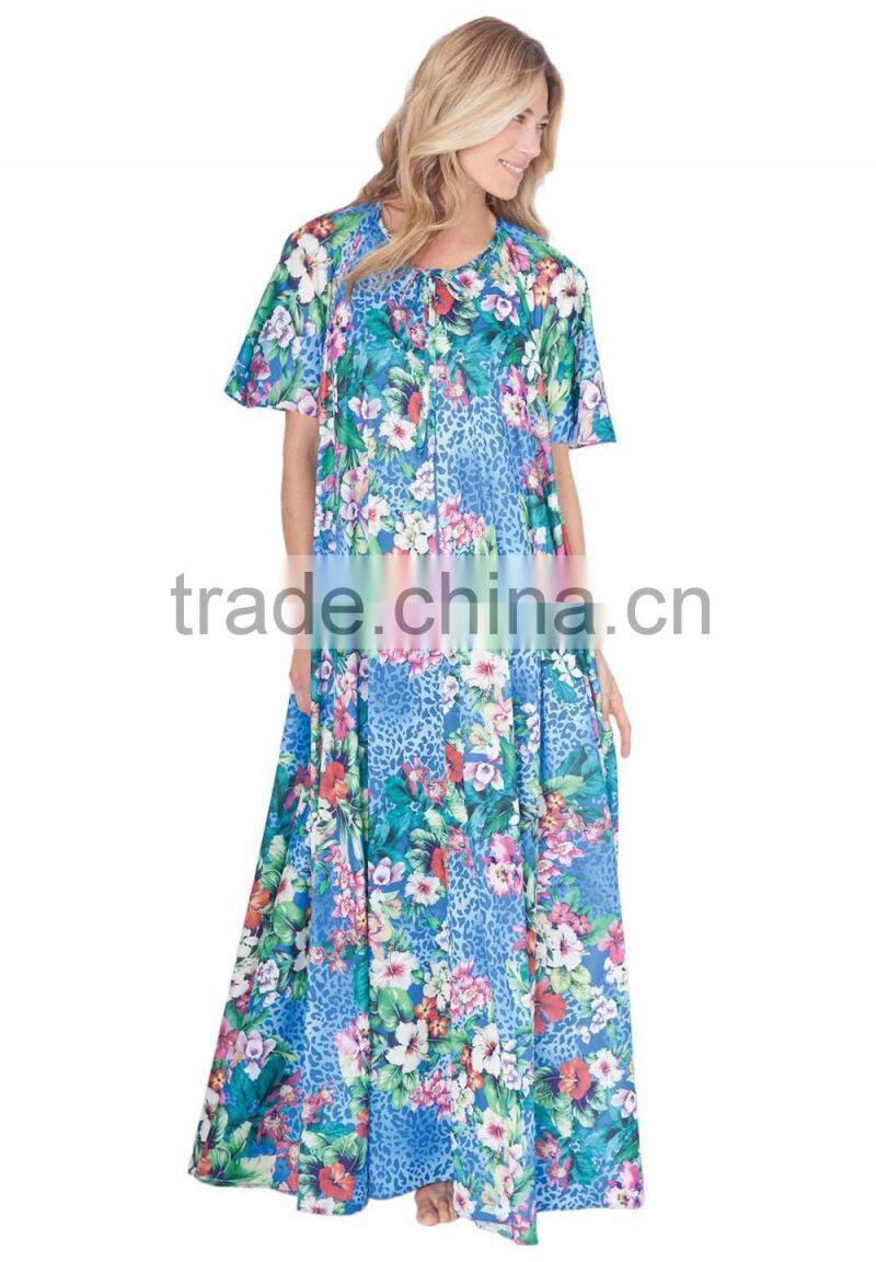 Cheap Women's Plus Size Pajamas Ethnic Long Dress