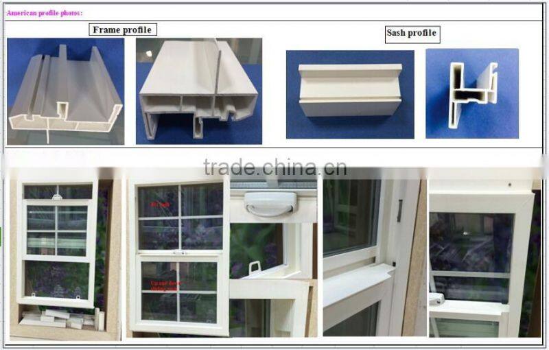 Jalousie glass window with french standard PVC/ upvc window