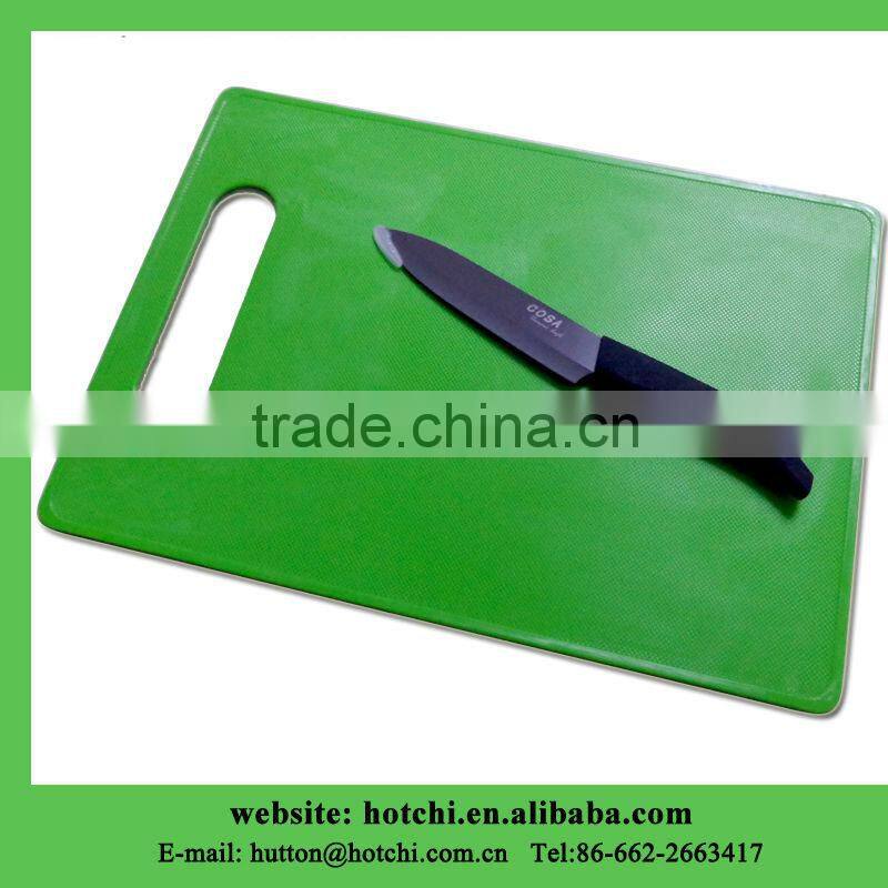 kitchen cutting board with 5" black ceramic knife