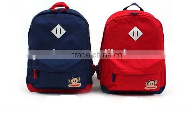 fashion cartoon kids canvas backpack