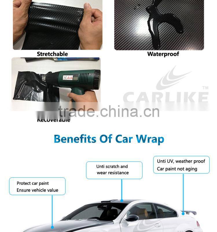 Fast Delivery 3D Chameleon Carbon Fiber PVC Film Sticker Auto Cover Vinyl
