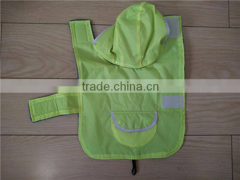 waterproof polyester double layer pet raincoat