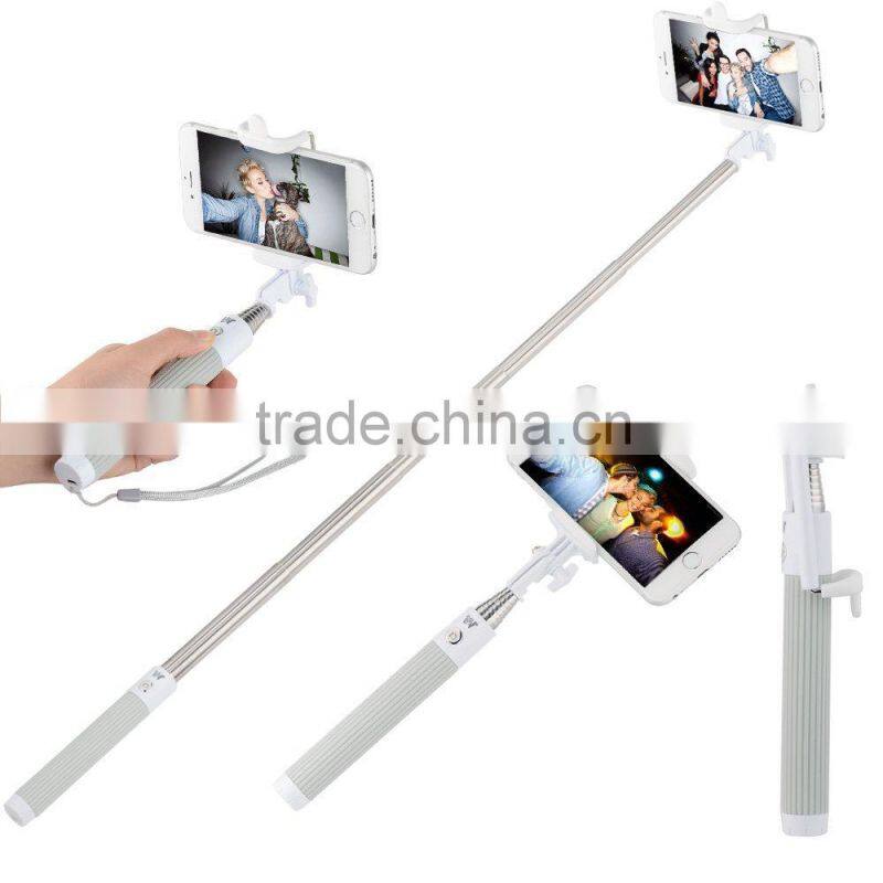 New Arrival Bluetooth Selfie Stick with Integrated Foldable Phone Holder