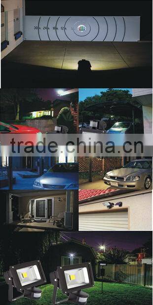 Best quality 10w motion sensor led flood light with IP 65