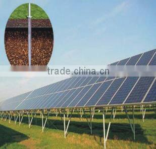 Ground solar panel mounting bracket