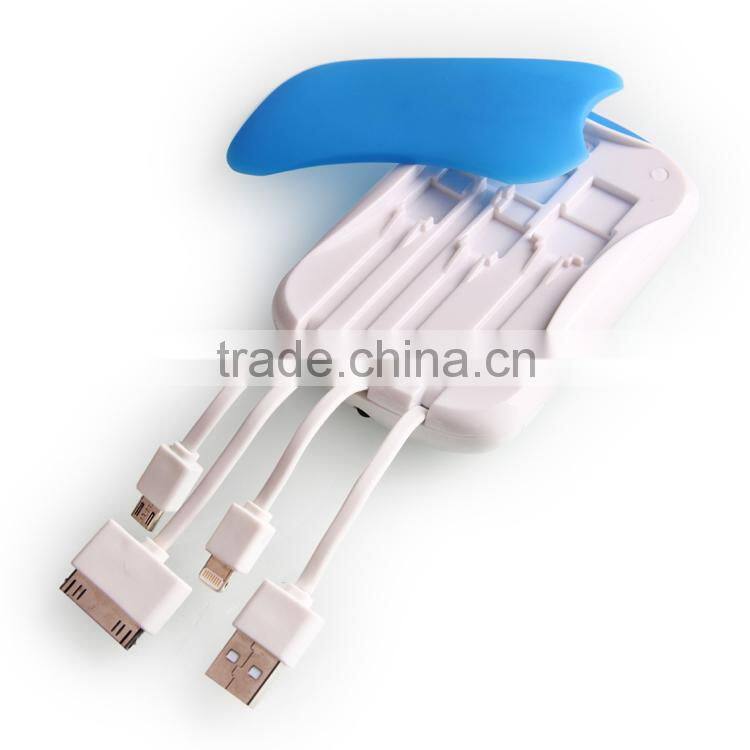 universal usb power bank charger with different micro usb for smart phone