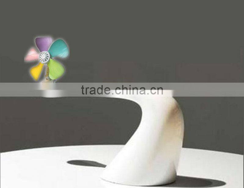 2014 Morden Design 260mm colorful leaves Cooling Electric desk Fan