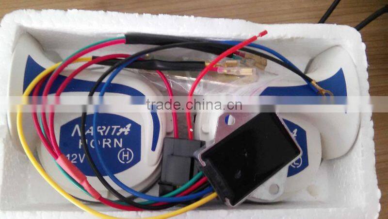 Wholesaler high low car horn loud sound horn snail 12v snail car horn