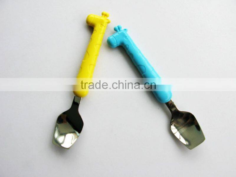 Babymatee Cartoon Stainless Steel Baby/ Children's Spoon & Fork for baby