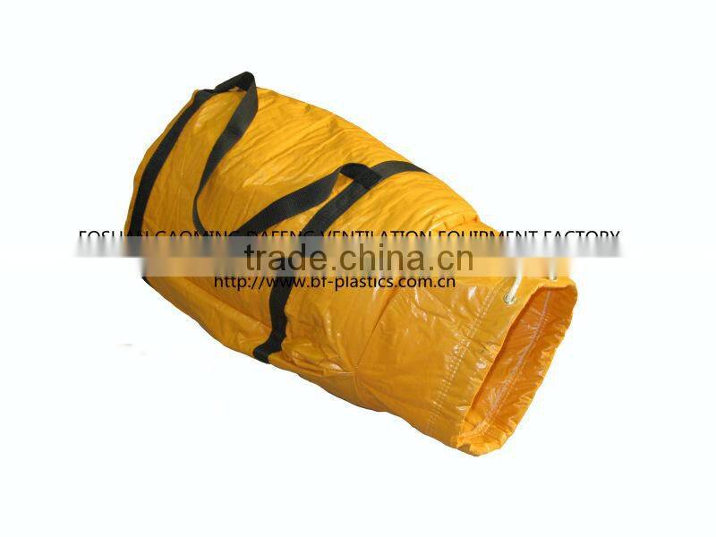 Portable fire resistant PVC air conditioner insulated round ductwork