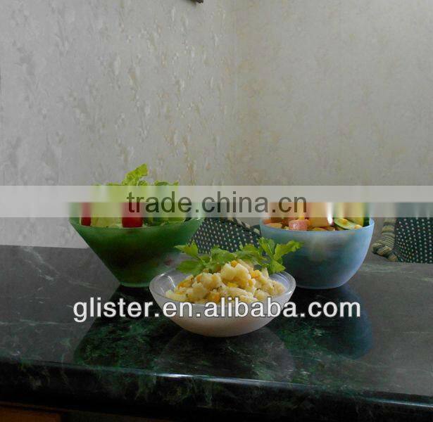 unique alabaster color multi function glass bowl