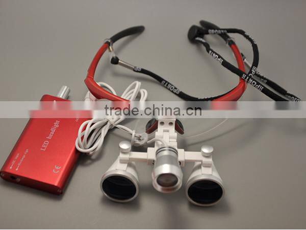 Dental supply 2.5X & 3.5X magnifying lens with light /dental loups
