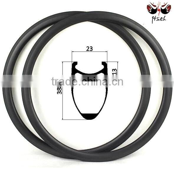 High Promotion 50mm carbon clincher rims clincher carbon wheelset, 50mm carbon clincher rims 23mm width bike rims for sale