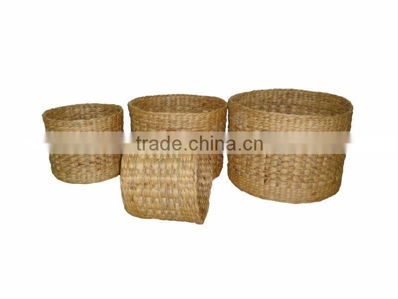 2015 New Product Water Hyacinth Basket for Home Decoration and Furniture