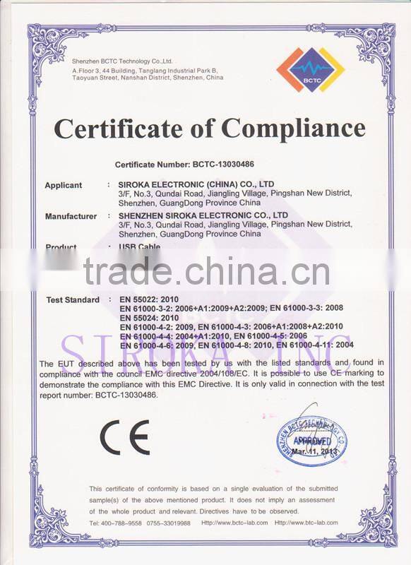 Colorful USB 85cm flat micro Cable usb 3.0 data link cable for samsung /MP3/MP4