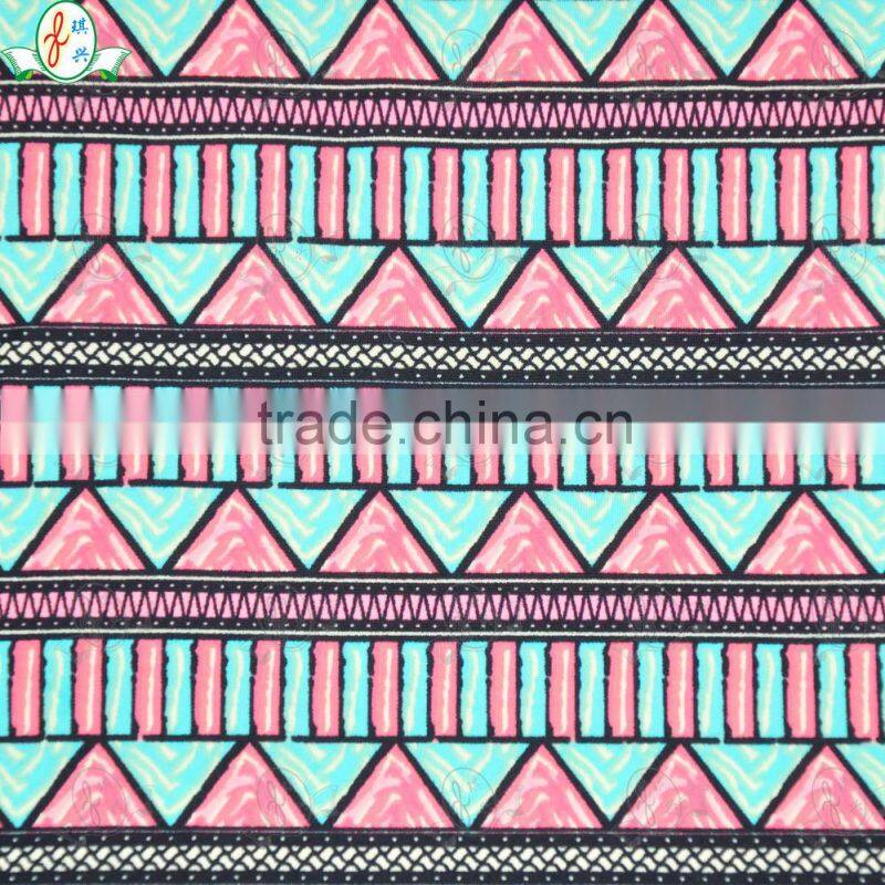 2015 New Product Excellent Stretch Nylon Elastane Geometric Pattern Underwear Fabric Nylon Lycra Fabric