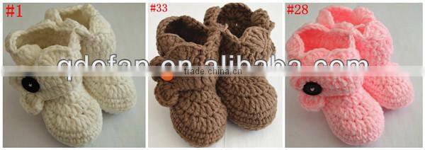 hot sale handmade crochet baby shoes